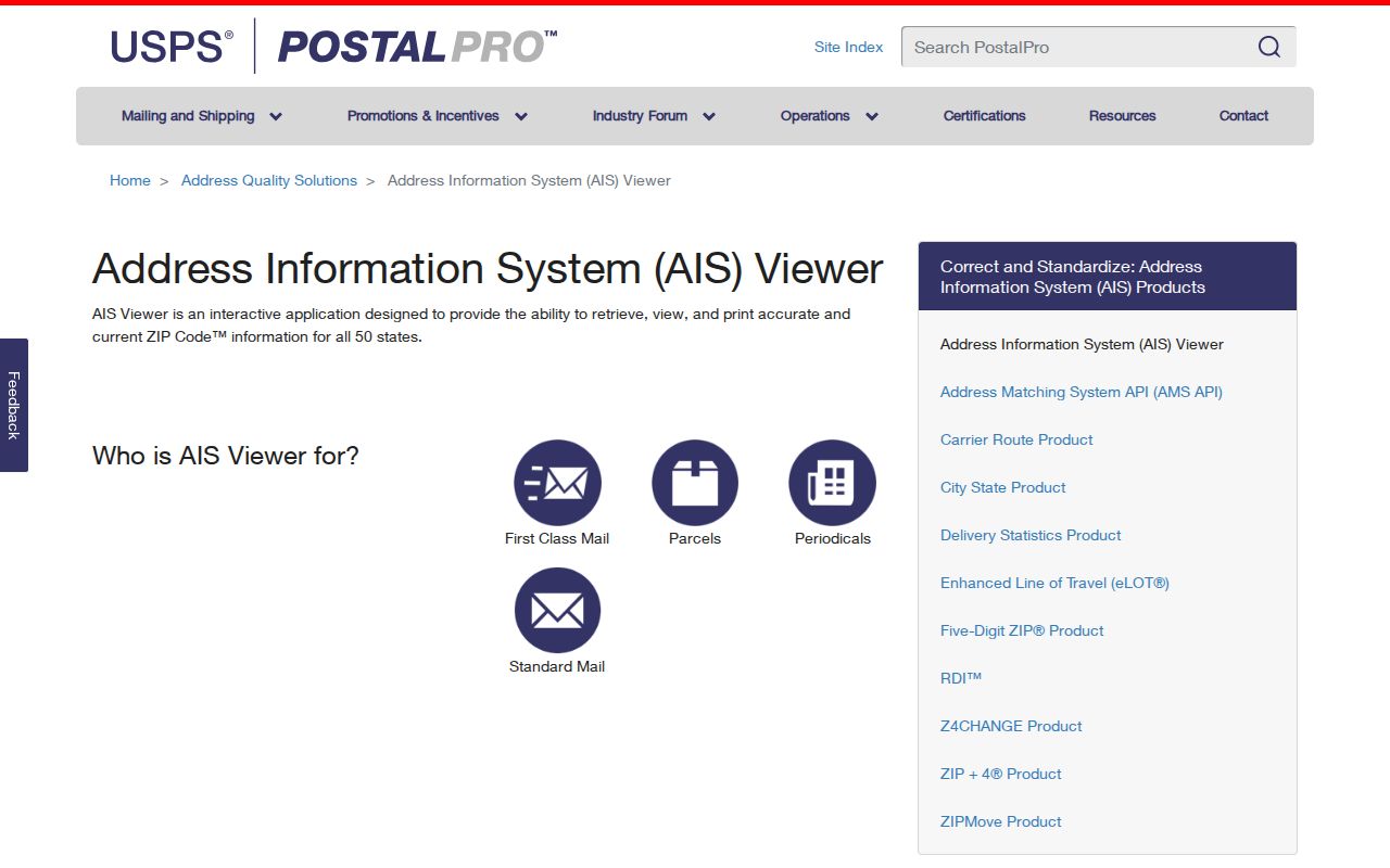St. Clair County ZIP code directory USPS AIS Viewer